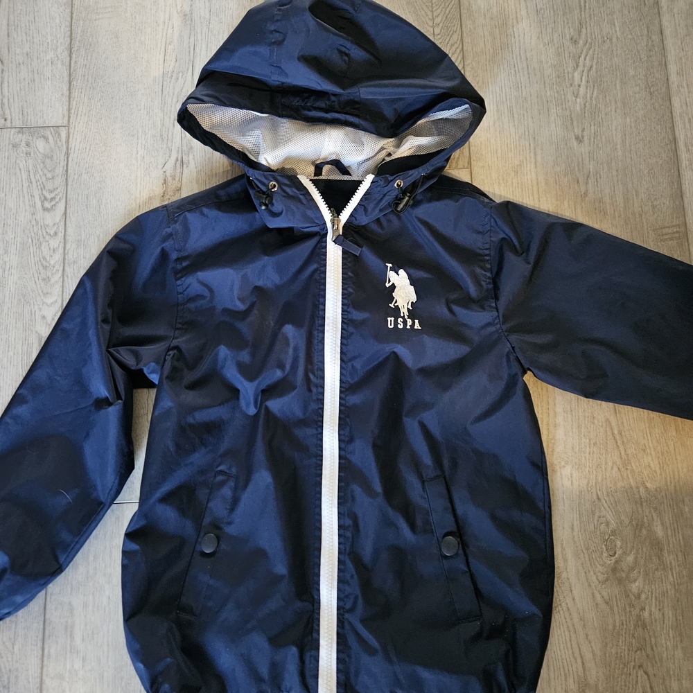 U.S. Polo Assn. Kids Navy Raincoat